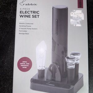 Rabbit 6-Piece Electric Wine Set